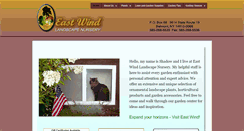 Desktop Screenshot of eastwindnursery.com